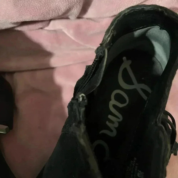 Sam Edelman black suede fringe booties size 7/37 EUC Style “Paige” - Picture 11 of 16